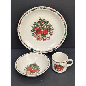 O'Christmas Tree One 10 1/8" Dinner Plate One 6 7/8" Cereal Bowl One 3" Flat Cup